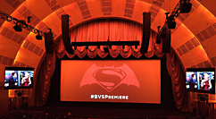 Batman V Superman Radio City premiere screen