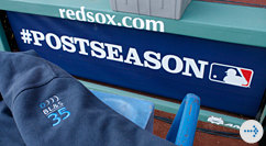 MLB postseason logo and BL&S jacket logo