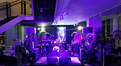 CB2 store after-hours event performance – lighting set-up