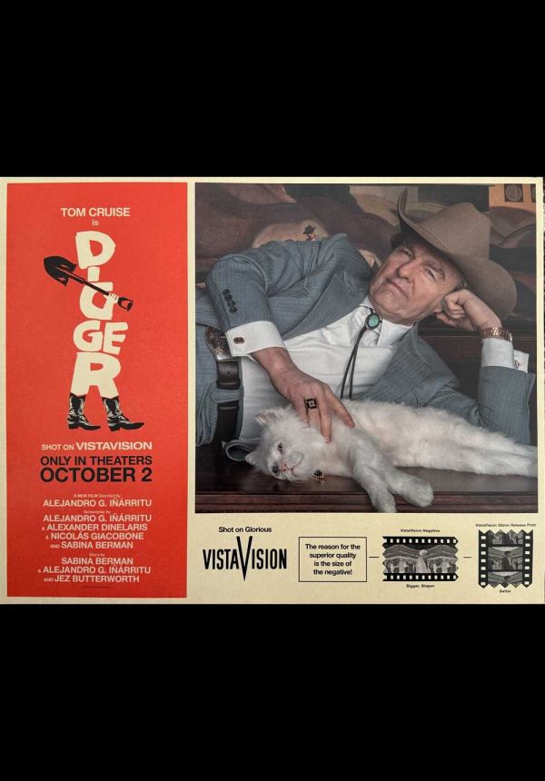 Digger VistaVision theater poster featuring Tom Cruise